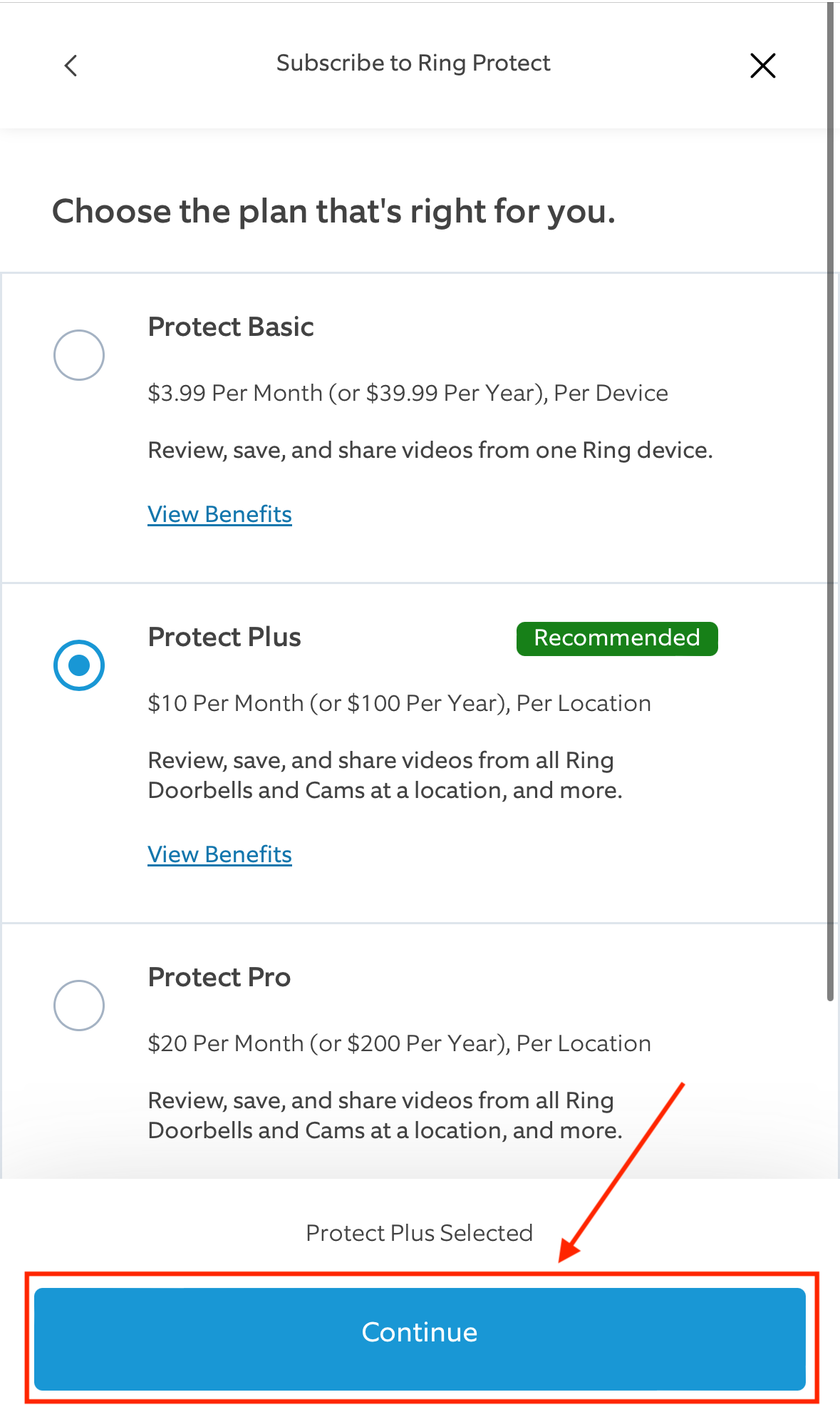 How to Subscribe to Ring Protect 