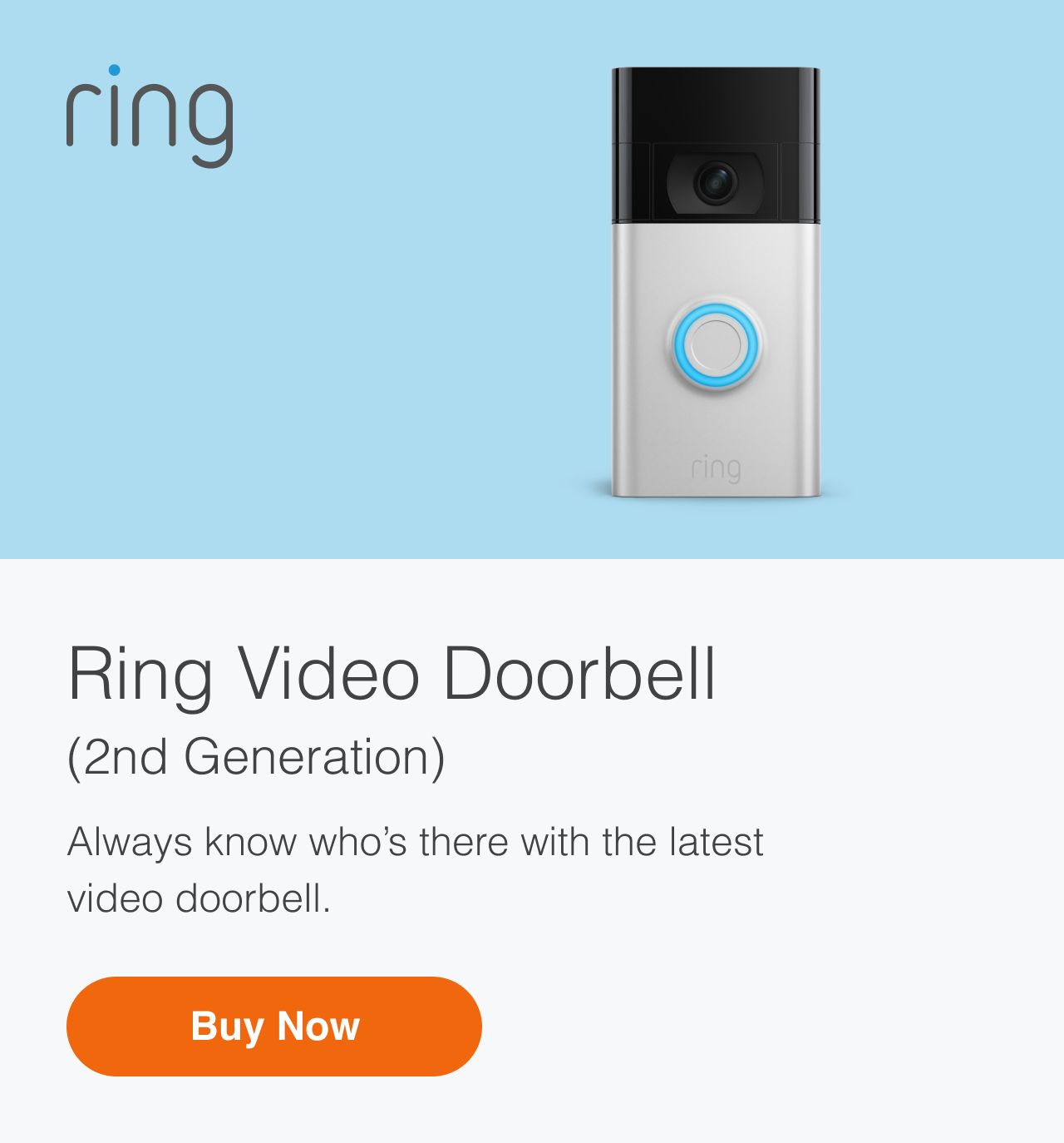 Ring wifi sale 720p video doorbell